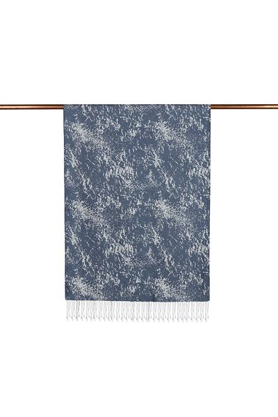 ipekevi Marble Patterned Silk Shawl 05246-Smoked