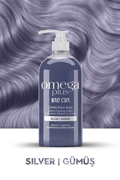 Omega Plus Bad Girl Gümüş Geçici-renkli Amonyaksız Saç Boyası 250 ml