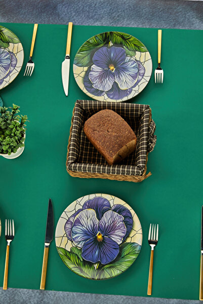 EMBazaar 6-Person Morgana Series Stackable 6 Piece Luxury Cake Dinner Plate Set