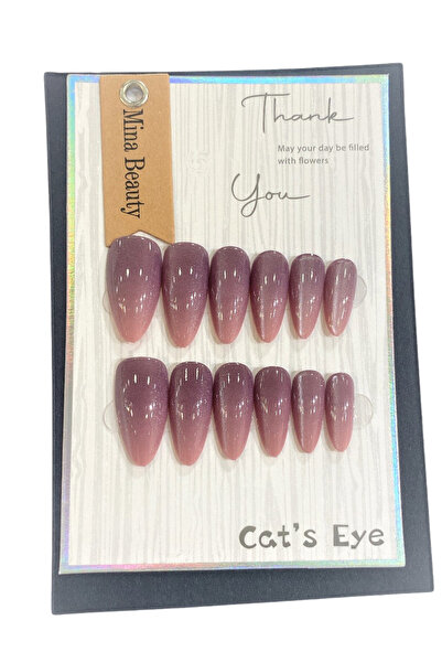 MİNA BEAUTY 3 RENK CAT EYES KEDİGÖZ TAKMA TIRNAK