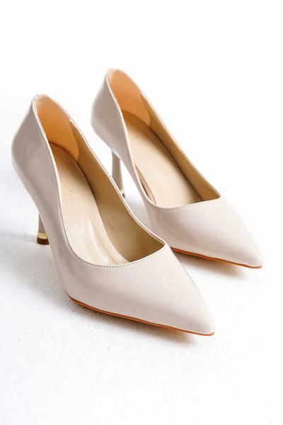 v.s.h velvet Women's Stiletto Patent Leather Closed Back Stylish Women's Stiletto