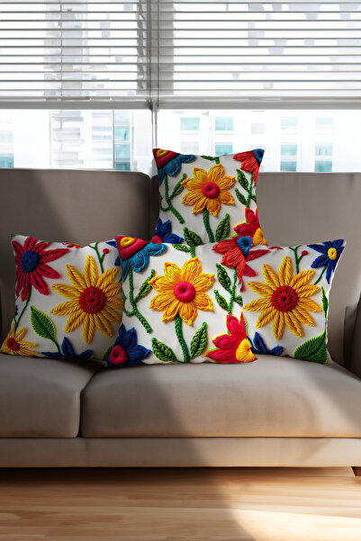 Ahsen Dekoratif Örgü Desenli 3d Görünümlü Dijital Baskı Evinize Farklı Hava K...