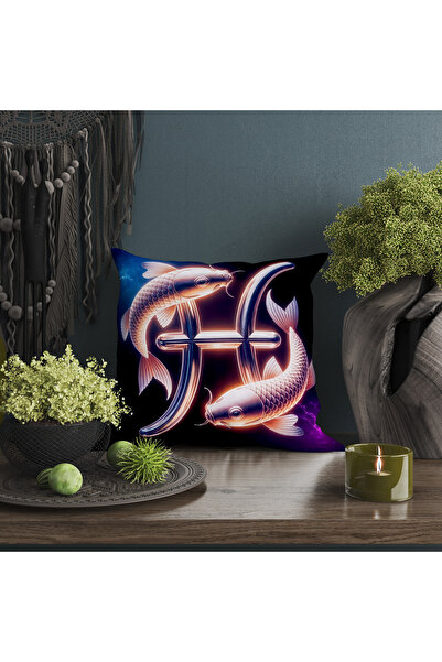 Ahsen Dekoratif Modern Stylish Aesthetic Throw Pillows Turn into Painting Digital Printed Luxury Velvet 4-Piece Throw Pillow Cover Set