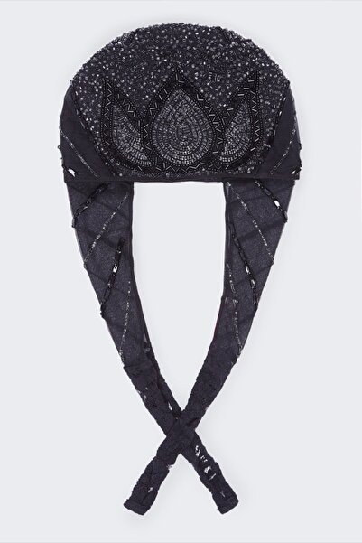 GATSBYLADY LONDON Beatrice Flapper Turban in Black