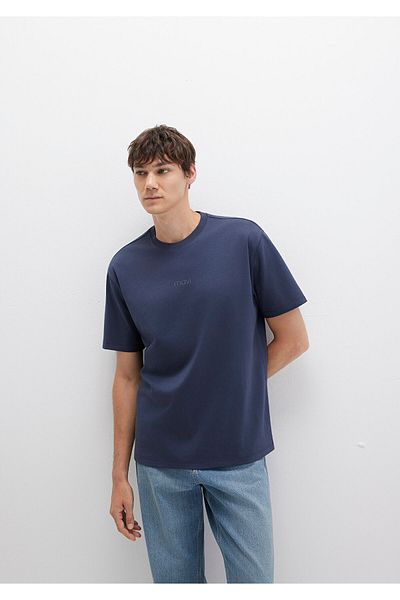 Mavi Printed Navy Blue T-Shirt Loose Fit / Loose Relaxed Fit 0613102-85315