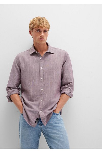 Mavi Striped Purple Shirt Regular Fit / Regular Cut 0211704-90926