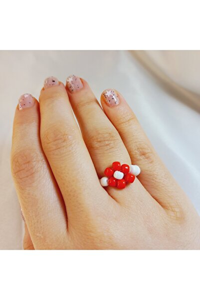 Crystal Atelier Daisy Ring - Beaded Handmade