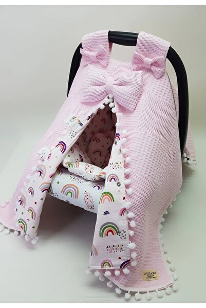 Babycitytr 3'lü Set Puset Örtüsü Puset Minderi Puset Çarşafı