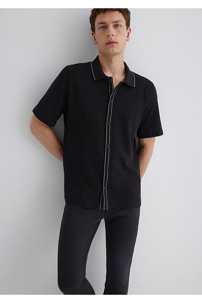 Mavi Μαύρο πουκάμισο Regular Fit / Normal Cut 0211621-900