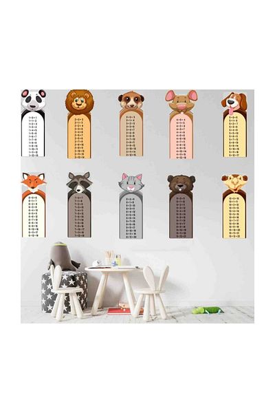 KT Decor ملصق حائط لغرفة الأطفال على شكل جدول مضاعف لتطوير الحيوانات