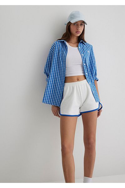 Mavi Καρό μπλε πουκάμισο Loose Fit / Loose Relaxed Fit 1211227 -90844