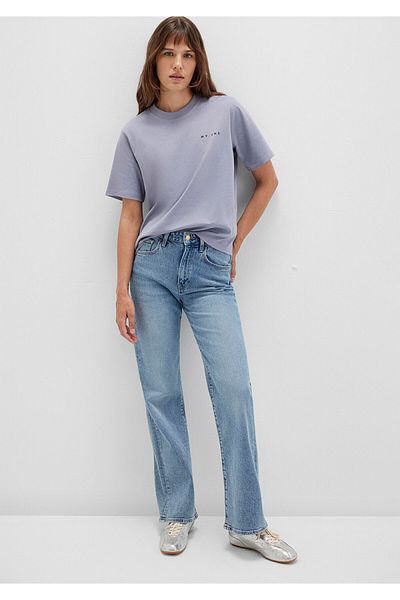Mavi MV εμπριμέ μωβ T-shirt Regular Fit 1613148 -81919