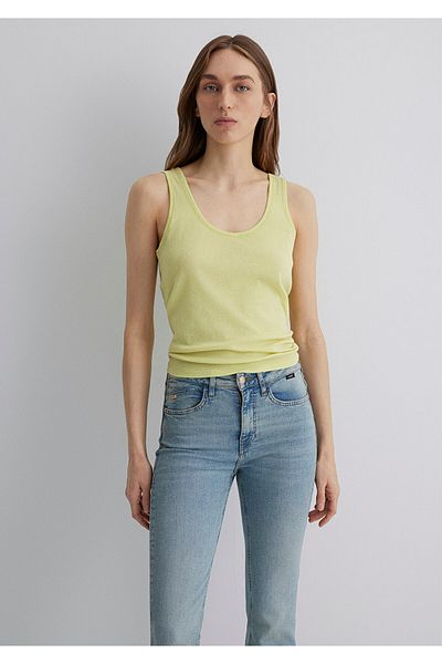 Mavi Жълта тениска Slim Fit / Slim Cut 1613211-71309