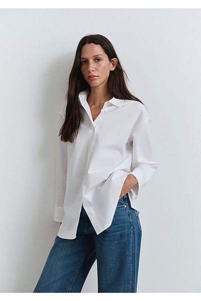 Mavi Cămașă albă oversize / cu croială largă 1211088 -620