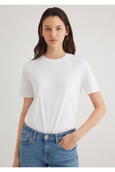 Mavi Λευκό Basic T-Shirt Semi Slim Fit / Semi Slim Fit 1612916-620