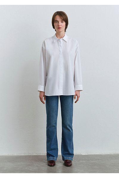 Mavi Cămașă albă oversize - Croială largă 1210887 -620