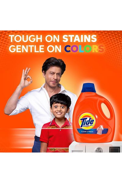 Tide Powder Gel Regular Value Pack 4 Litres Powerful Stain Removal, Deep Clean & Long-lasting Freshness
