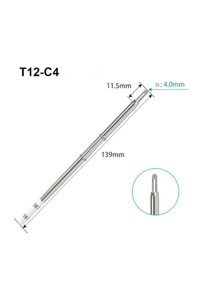Choice5 T12-C4 T12 Tip Series Soldering Iron For Hakko FX951 STC STM32 FX-950...