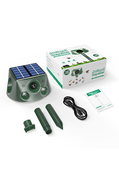 VENTLEX Dispozitiv Cu Ultrasunete Anti-daunatori Cu 6 Moduri Functionare, Incarcare Duala Solara/cablu Usb-c