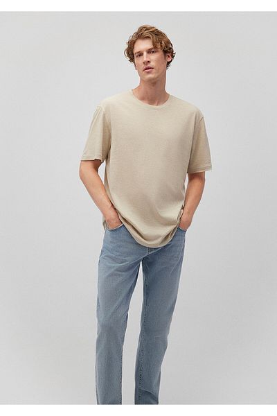 Mavi Beige Loose Cut T-shirt - 0612228 -70322