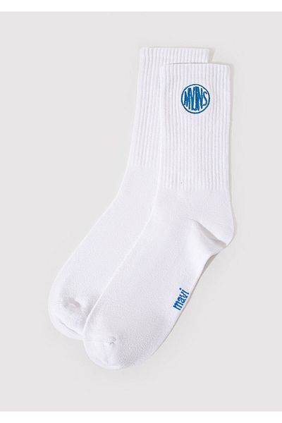 Mavi White Embroidery Logo Detailed Socks - Mvjns 0911590 -620