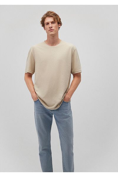 Mavi Beige Loose Cut T-shirt - 0612228 -70322
