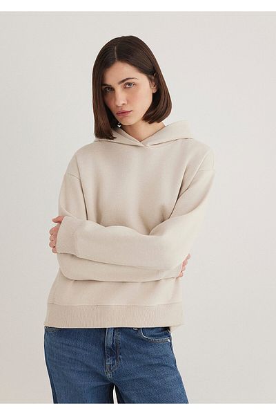 Mavi Hooded Beige Sweatshirt 1S10191-70143