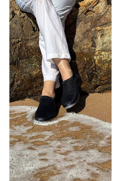 İmerShoes Unisex Black Adult Sea Shoes Non-Slip Sole Multi-Purpose Stylish Pool Beach Rafting Booties 521