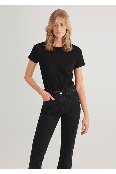 Mavi Μαύρο Slim Fit Crew Neck T-shirt -1612707-900