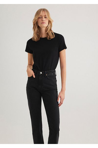 Mavi Μαύρο Slim Fit Crew Neck T-shirt -1612707-900