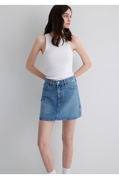 Mavi Bailey All Blue Shaded Indigo Si Jeansrock 1310204 -87098