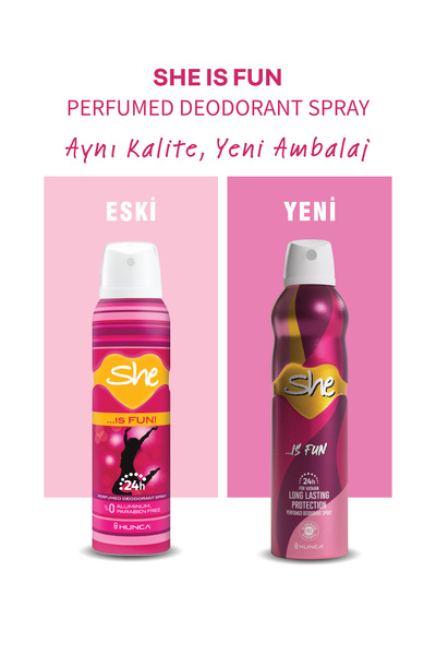 She Fun Kadın Deodorant 150 ml