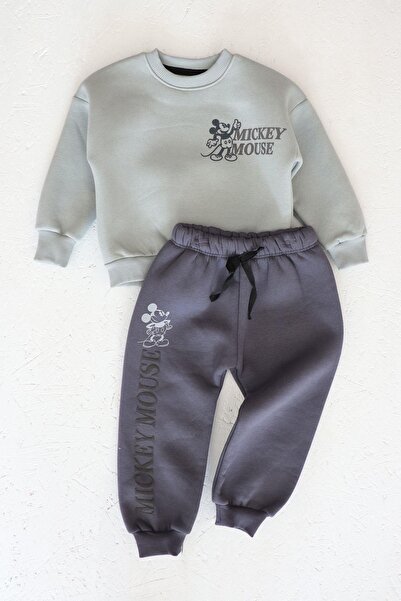 Monila Boy's Printed Raised 3 Thread Fabric Bottom Set