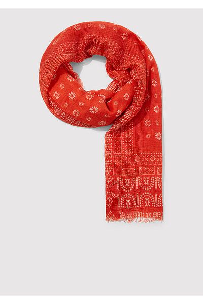 Mavi Printed Orange Shawl 198884-84512