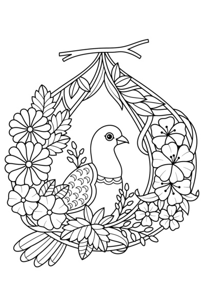 MAXİ Çiçeklerle Mandala