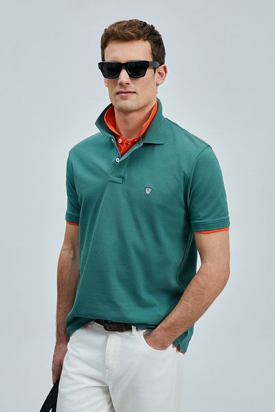 Lufian Tricou cu gât polo pentru bărbați 111040206 Laon Polo