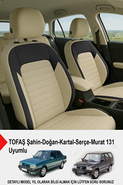 GM-DESIGN غطاء مقعد السيارة Mocha Taytüyü (متوافق مع TOFAŞ Eagle-Hawk-Doğan-S...
