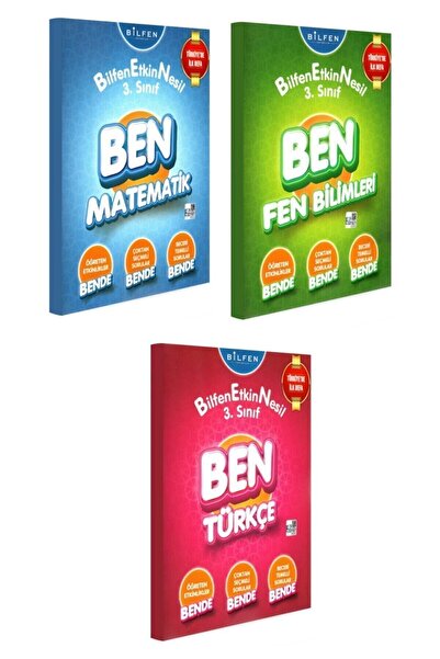 Bilfen Yayıncılık Bilfen 3. Sınıf Ben Matematik Türkçe Fen Bilfen Etkin Nesil...