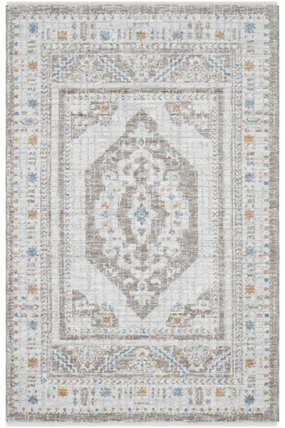 Cool Halı Belina Cream Mink Classic Round Carpet – Authentic Vintage Loop Rug for Living Room & Home