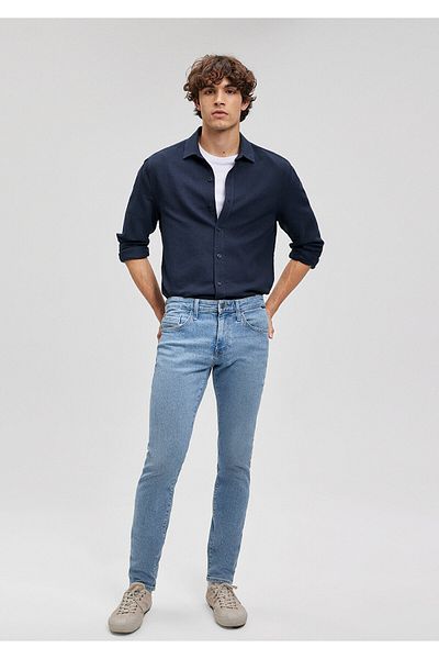 Mavi Μπλε ναυτικό πουκάμισο Slim Fit / Στενή κοπή 8810217-81583