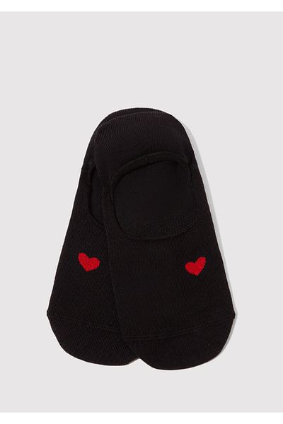 Mavi Heart Printed Set of 2 Ballerina Socks1910336-900