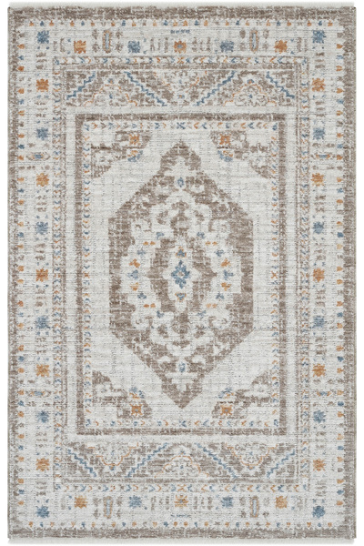 Cool Halı Belina Cream Mink Classic Round Carpet – Authentic Vintage Loop Rug for Living Room & Home