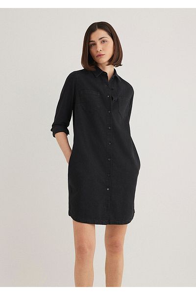 Mavi Liz Casual Anthracite Jean Dress 130656 -34926
