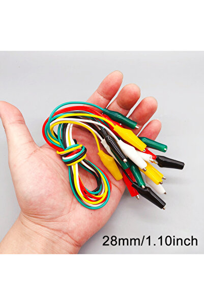 Choice 28mm 10pcs 50cm Clip Number 28/35/45mm Alligator Clips with Wirescwith...