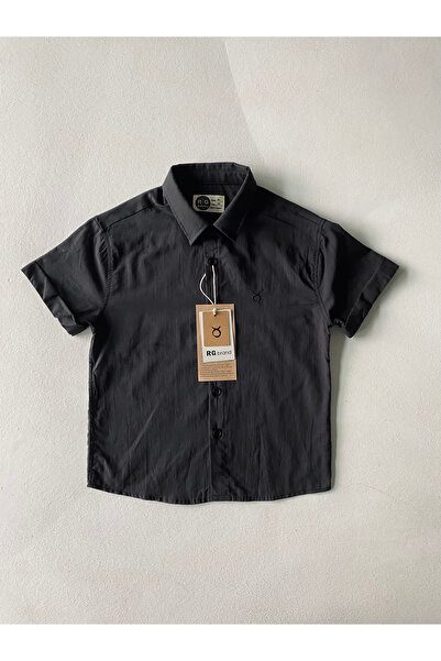 rg kidsstore Детска риза с къс ръкав от лен 100% лен 3–9 години | RG1570