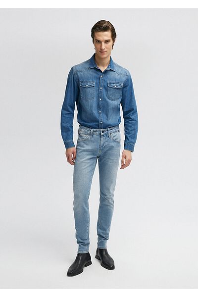 Mavi Παντελόνι Kvnç Black Shaded Light Indigo Si Jean 001070 -33974