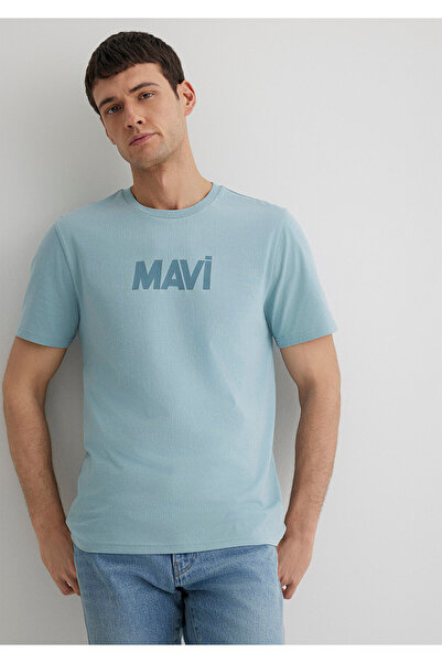Mavi Logo Baskılı Tişört Slim Fit / Dar Kesim 066846-70838
