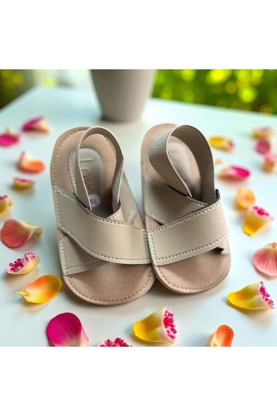 Balgüneş Tekstil Cross Sandals Booties Beige