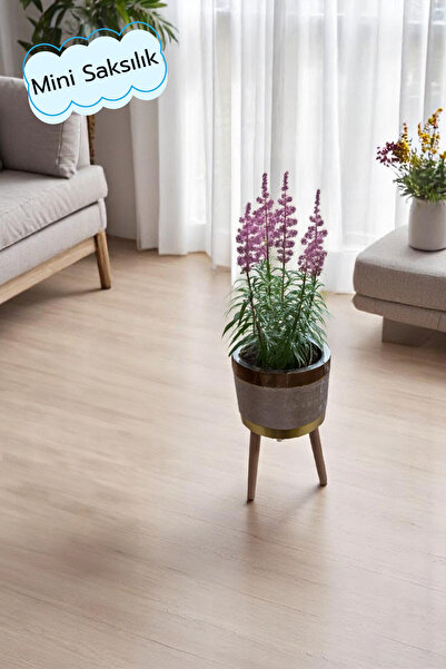 Arte Cotone Dekoratif Saksılık | Bej, Krem, Pembe, Gri Ayaklı & Ayaksız Modeller | Kadife Kumaşlı Çiçeklik