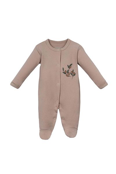 NECİXS BEBEE Triple Jumpsuit Set with Olive Booties Olive Green